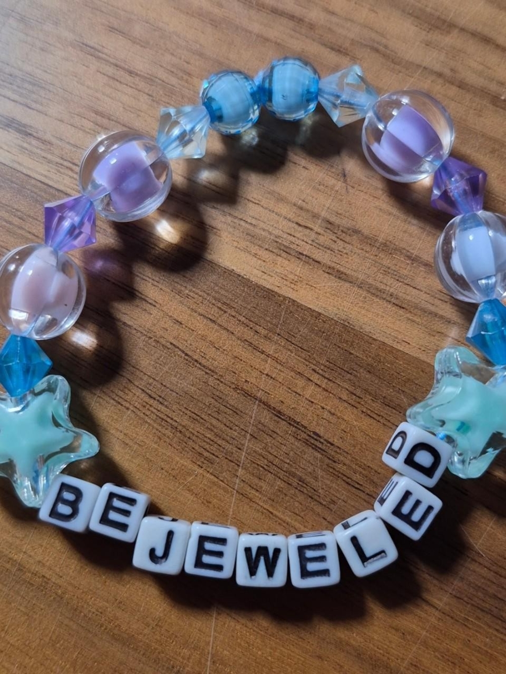 Taylor Swift Midnights Beaded Stretch Bracelet Purple & Blue